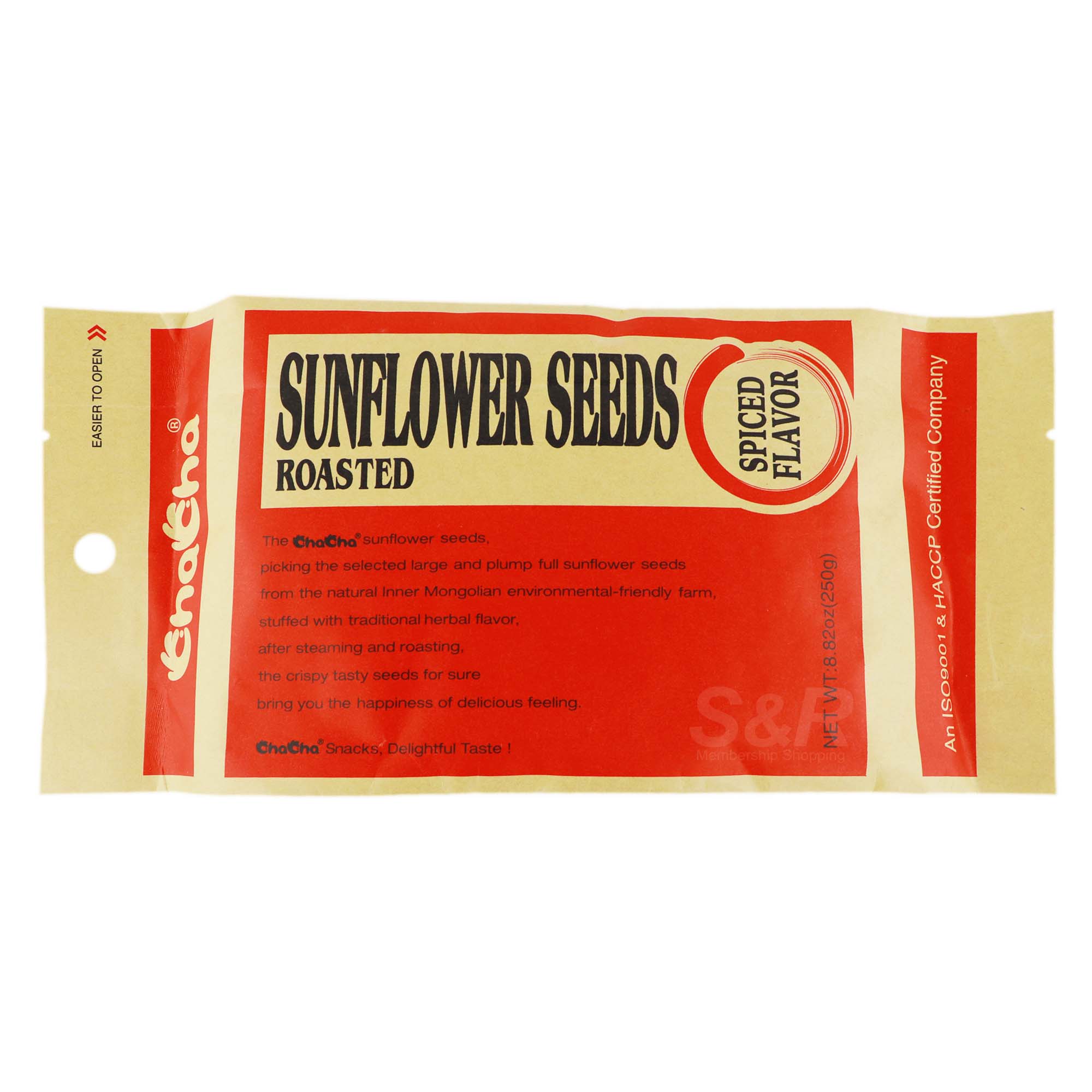 ChaCha Roasted Sunflower Seeds Spice Flavor 250g ChaCha Roasted Sunflower Seeds Spice Flavor 250g